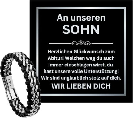 Abitur Armband An unseren Sohn BYLITZ