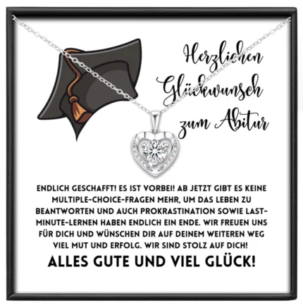 Geschenke zum Abitur Tochter Herz Moissanit BYLITZ