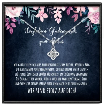 Geschenke zum Abitur Tochter Knoten Kette