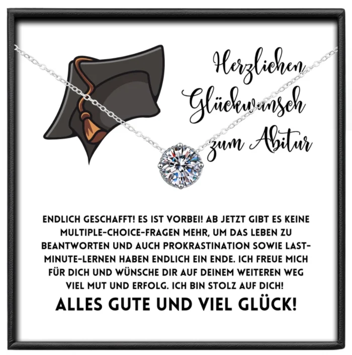 Geschenke zum Abitur Tochter Rund 1ct Moissanit BYLITZ