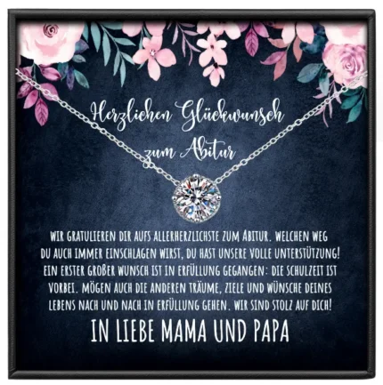 Geschenke zum Abitur Tochter Rund1CT Moissanit BYLITZ