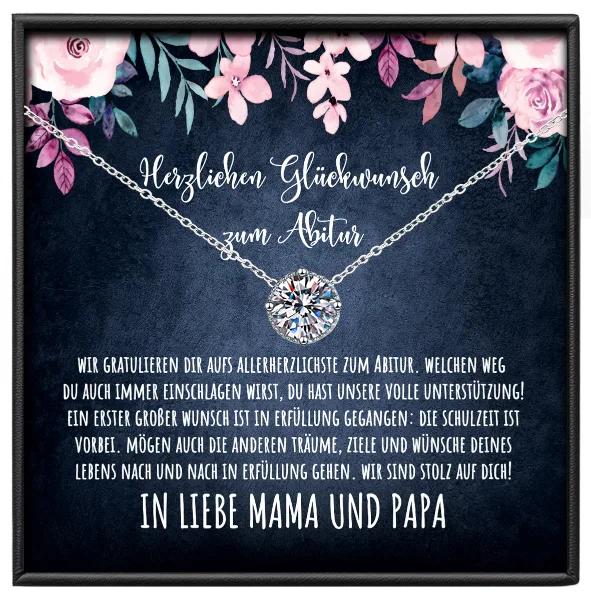 Geschenke zum Abitur Tochter Rund1CT Moissanit BYLITZ
