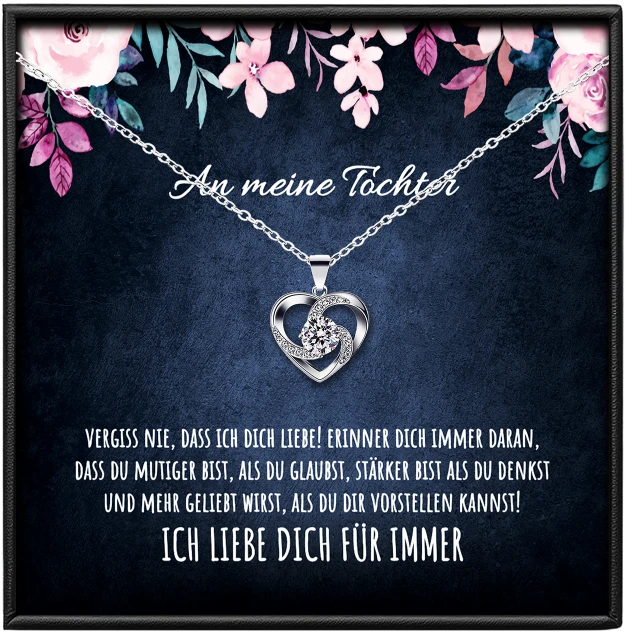 An meine Tochter Kette Herz BYLITZ