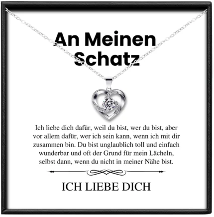 An mein Schatz Kette | 925S Silber Herz V2 Halskette BYLITZ