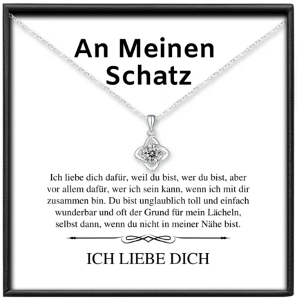 An mein Schatz Kette | 925S Silber Knoten Halskette BYLITZ
