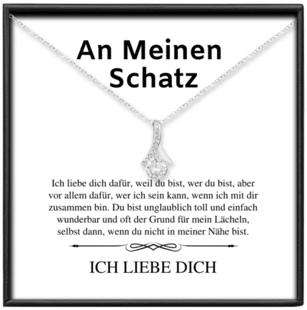 An mein Schatz Kette | 925S Silber Schlaufe Halskette BYLITZ