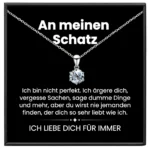 An mein Schatz Kette Moissanit BYLITZ