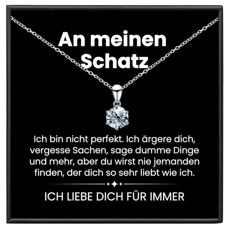 An mein Schatz Kette Moissanit BYLITZ