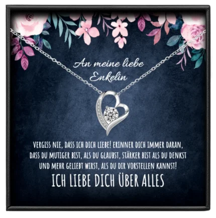 An meine Enkelin Kette Herz