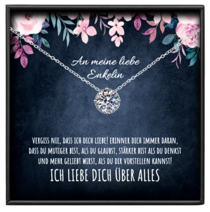 An meine Enkelin Kette Moissanit BYLITZ