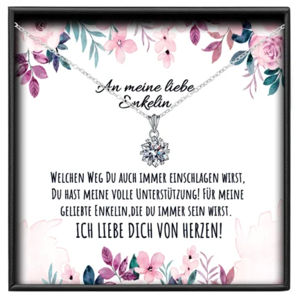 An meine Enkelin Kette Schneeflocke BYLITZ