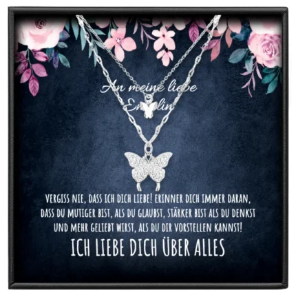 An meine Enkelin Kette Schmetterling