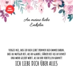 An meine Enkelin Kette Herz