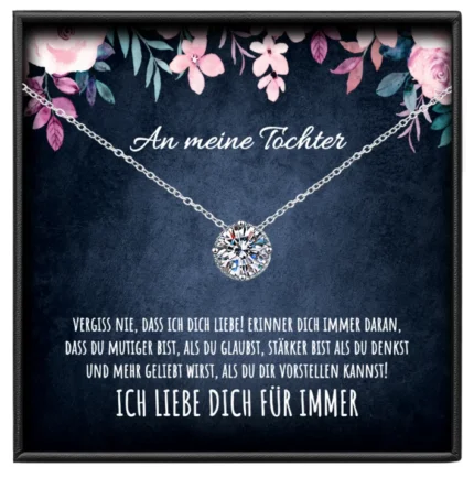 An meine Tochter Kette Moissanit BYLITZ