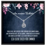 An meine Tochter Schneeflocke Kette Moissanit BYLITZ