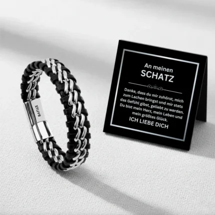 An meinen Mann Leder Armband BYLITZ