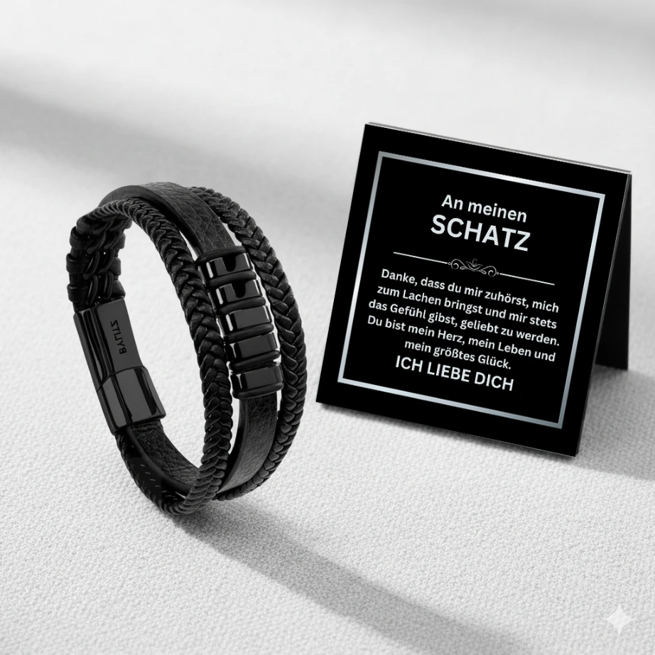 An meinen Mann Leder Armband BYLITZ_ An meinen Mann Leder Armband BYLITZ_