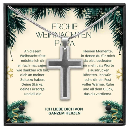 An meinen Papa Kreuz Kette