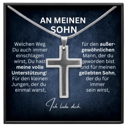 An meinen Sohn Kreuz Kette BYLITZ