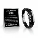 An meinen Sohn Leder Armband BYLITZ