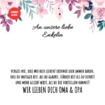 An unsere Enkelin Kette